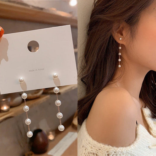 Moon Star Flower Water Diamond Wedding Pendant Earrings